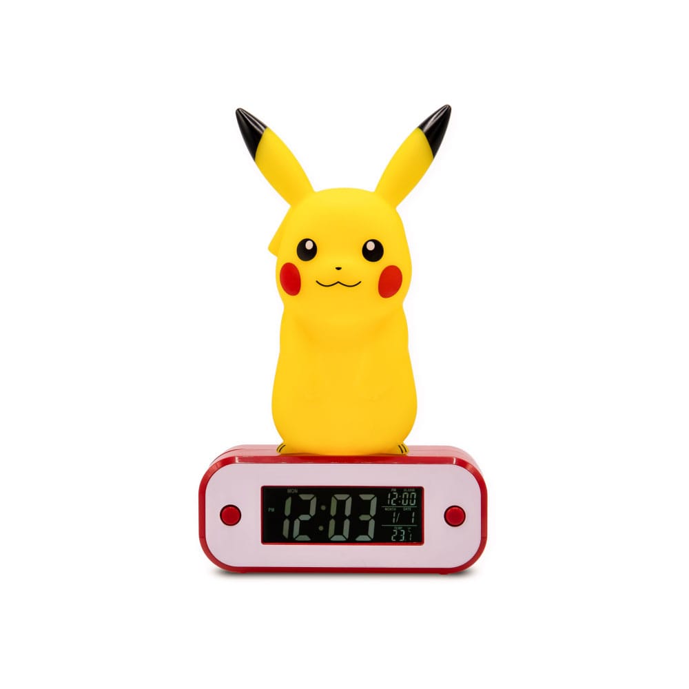 Pokémon Ébresztőóra Fénnyel Pikachu 18 cm