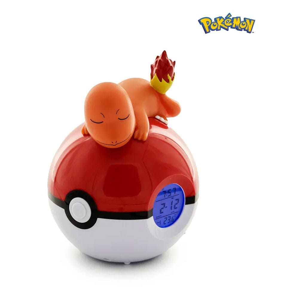 Pokémon Ébresztőóra Pokeball Fénnyel Charmander 18 cm