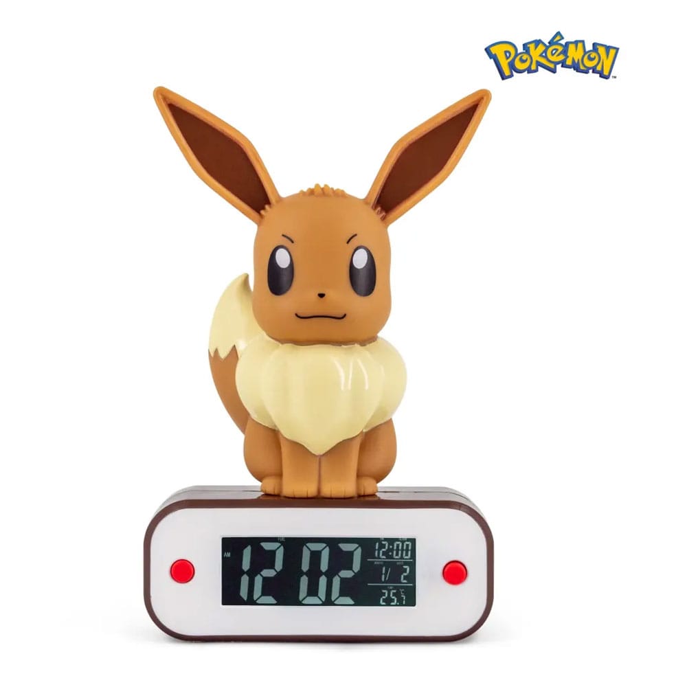 Pokémon Ébresztőóra Fénnyel Evoli 18 cm