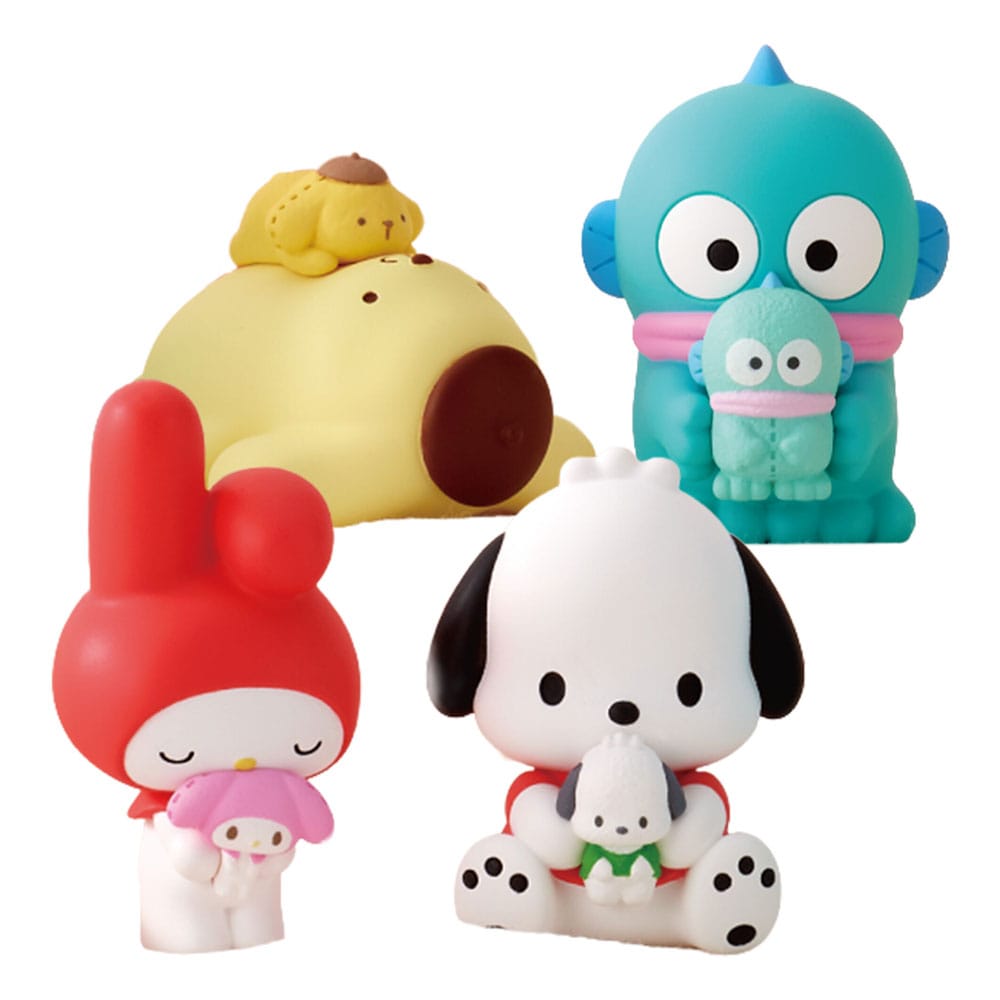 Sanrio Twinchees Mini Figurák Hello Kitty & Friends My Cuddly Buddy 5 cm Blind Csomag Készlet (24)