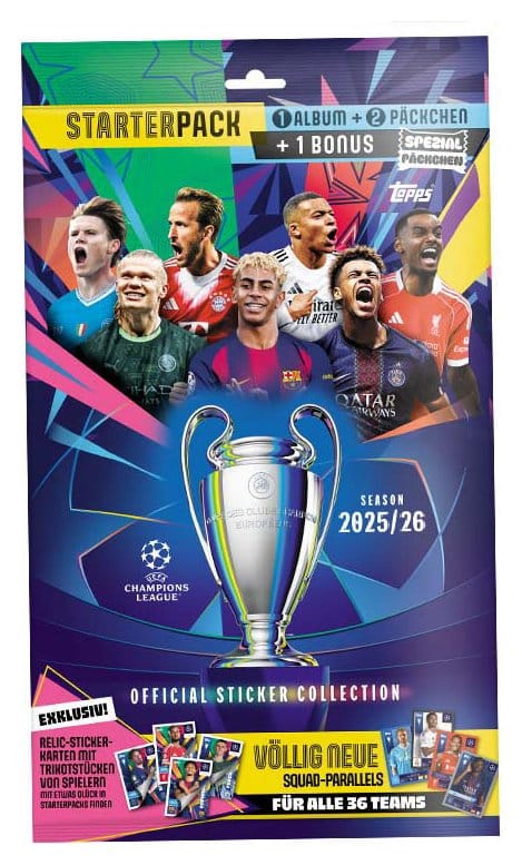 UEFA Champions League 2025/26 Matrica Kollekció Starter Csomag
