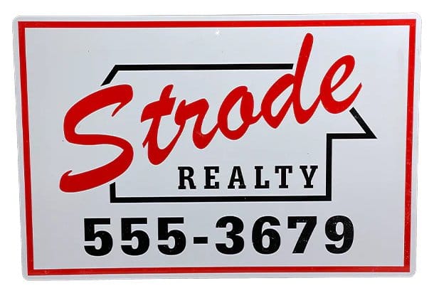 Halloween (1978) Metal Sign Strode Realty 31 x 46 cm