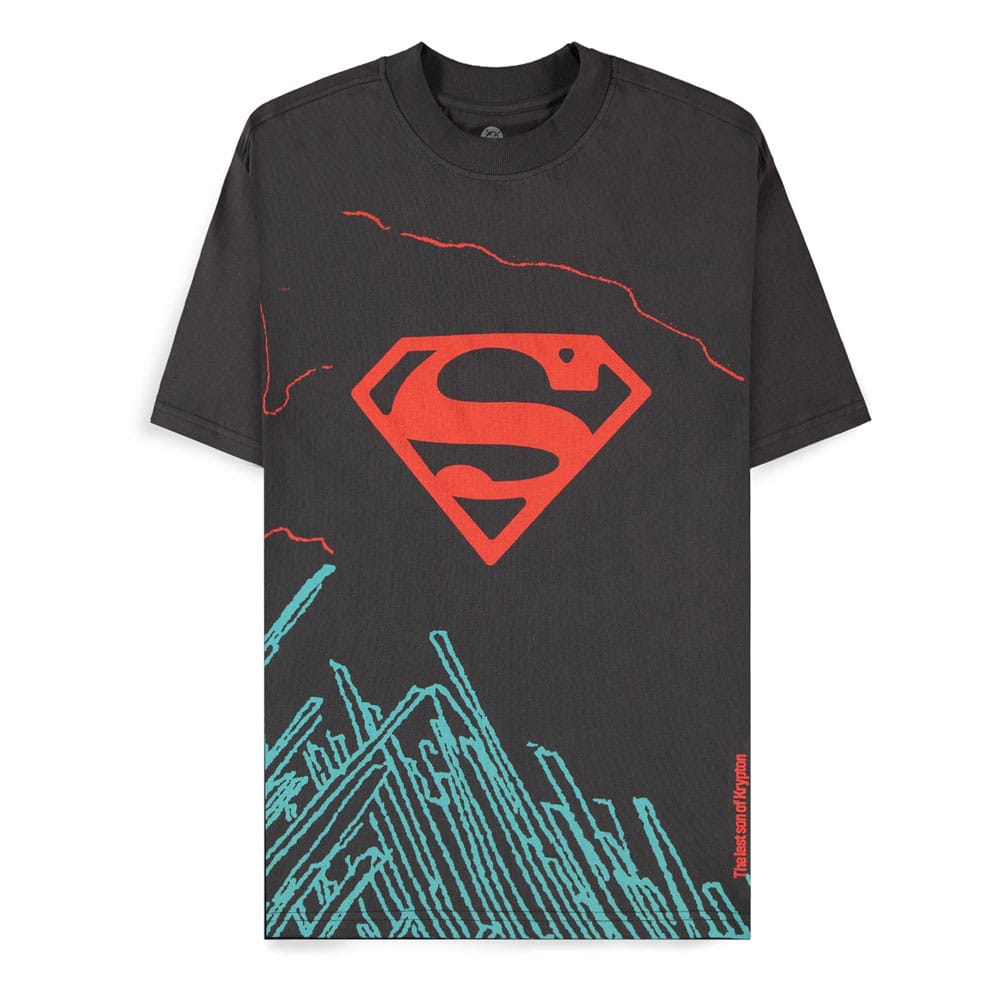 DC Comics Póló Superman Dark Grey son of Krypton Size S