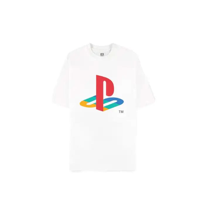 PlayStation Póló Logó White Loose Fit Size S