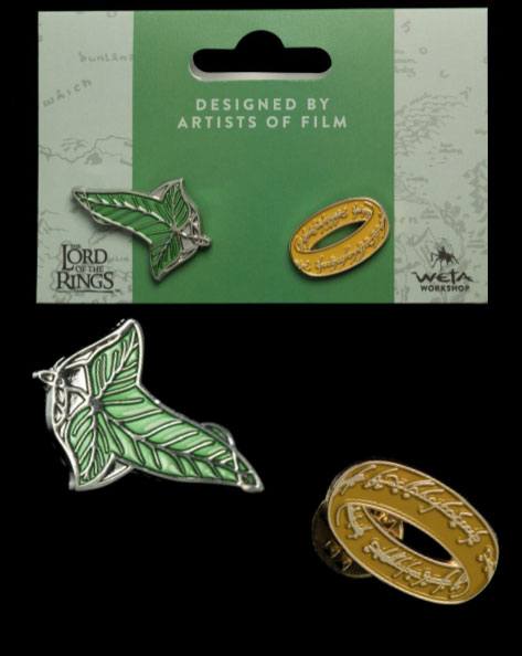 Lord of the Rings Collectors Pins 2-Csomag Elfen Leaf & One Gyűrű