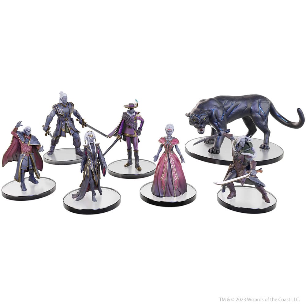 D&D The Legend of Drizzt 35th Évfordulós pre-painted Miniatures Family & Foes Dobozos Készlet