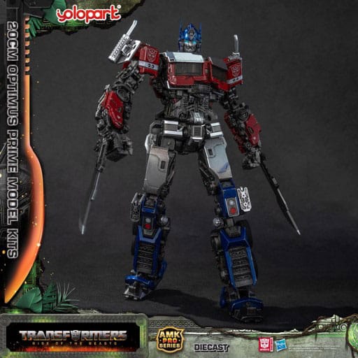 Transformers: Rise of the Beasts AMK Pro Series Plastic Modellkészlet Optimus Prime (Oversea Verzió) 20 cm