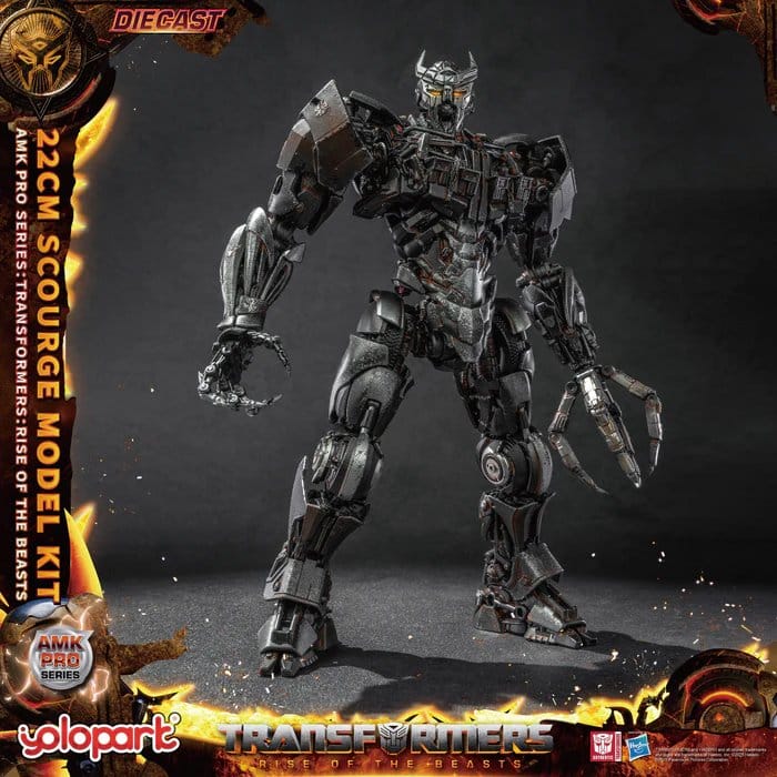 Transformers: Rise of the Beasts AMK Pro Series Modellkészlet Scourge (Oversea Verzió) 22 cm