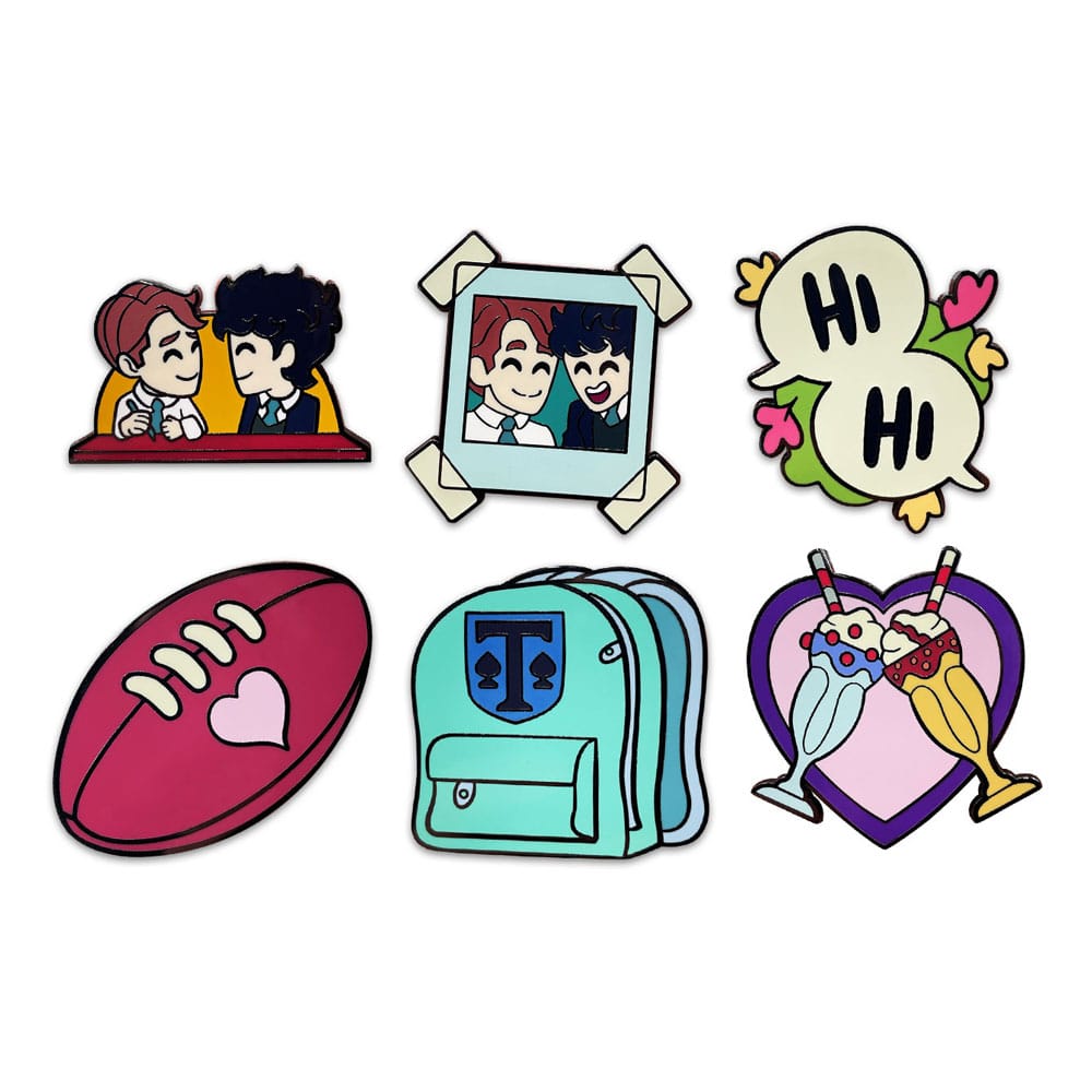 Heartstopper Enamel Pins Csomag 3 cm (6)