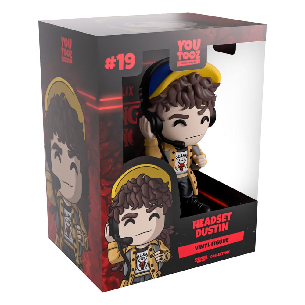 Stranger Things Vinyl Figura Headset Dustin 13 cm