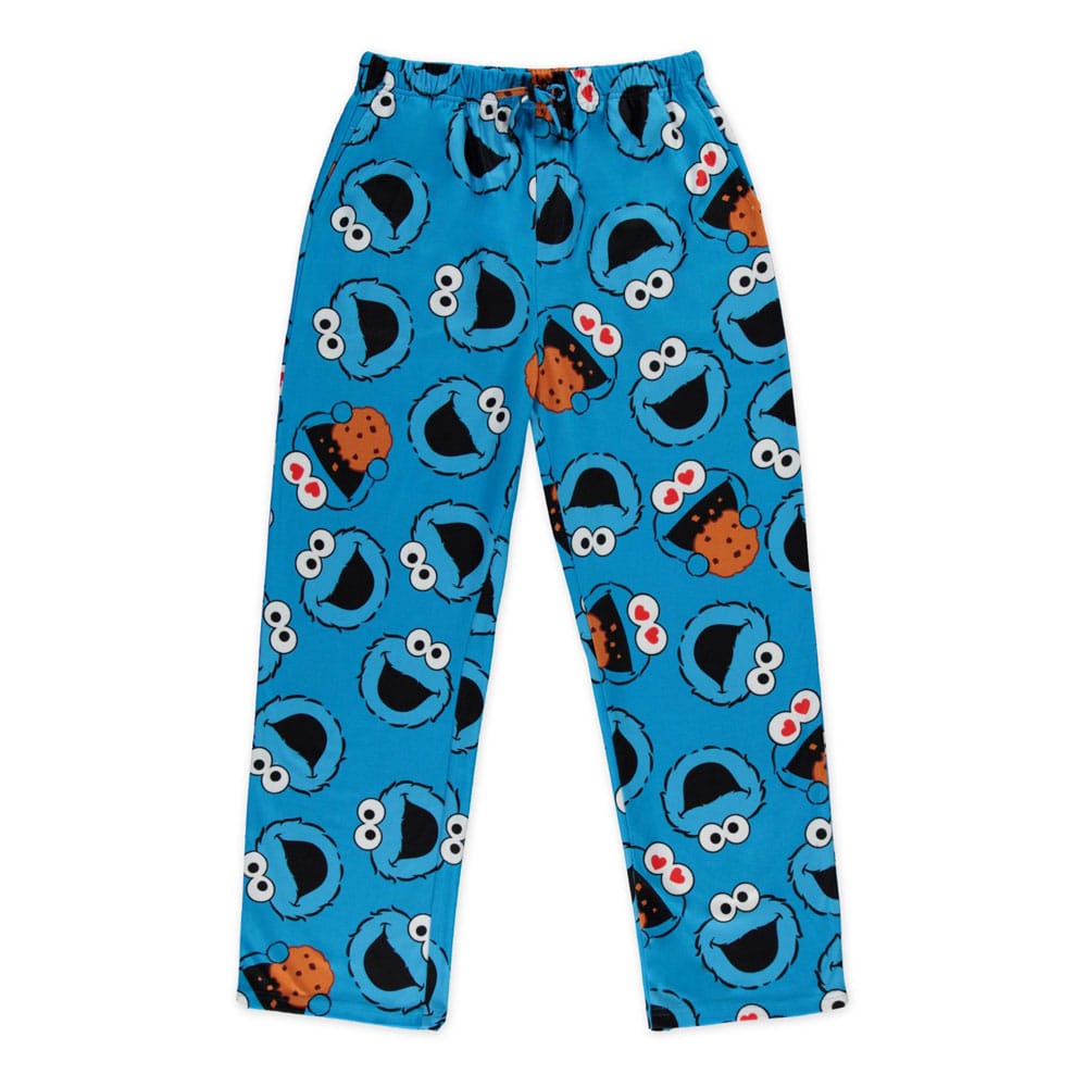 Sesame Street Jersey Pants Cookie Monster Size L