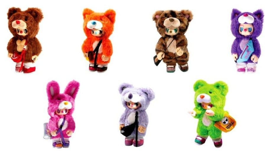 Rebel Bears Plüss Akció Figurák Blind Doboz Movable Series Készlet 18 cm (6)