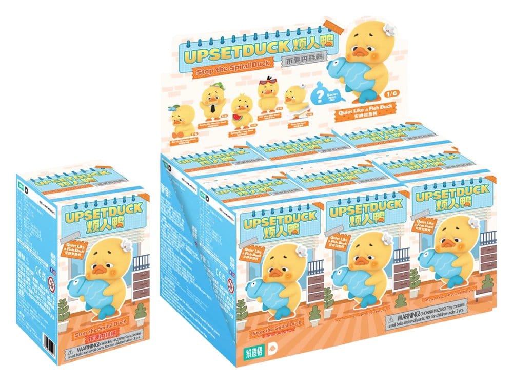 Upset Duck: Stop the Spiral Duck Blind Doboz Figura 10 cm Készlet (6)