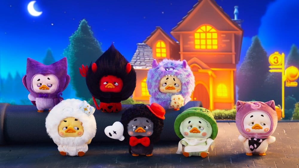 Upset Duck: Colorful Player Duck Blind Doboz Kulcstartó 16 cm Készlet (6)