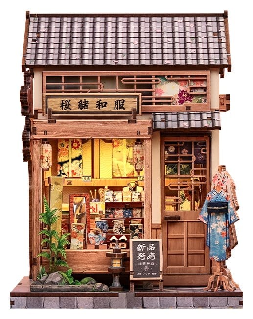 Miniatűr House Modellkészlet Sakura O Kimono Shop 19 x 14 cm