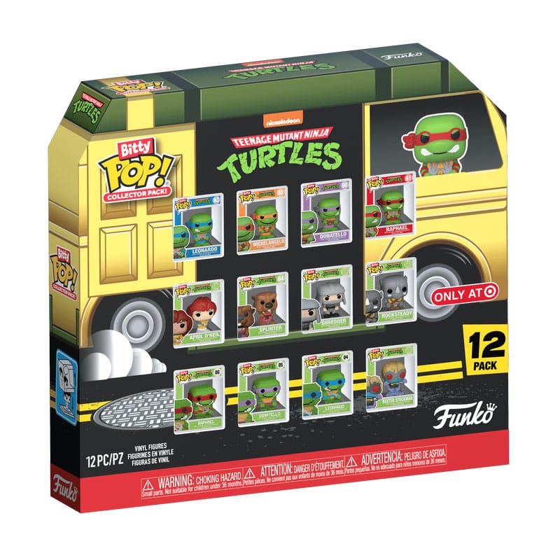 Tenage Mutant Ninja Turtles Bitty POP! Vinyl Figura 12-Csomag 2,5 cm