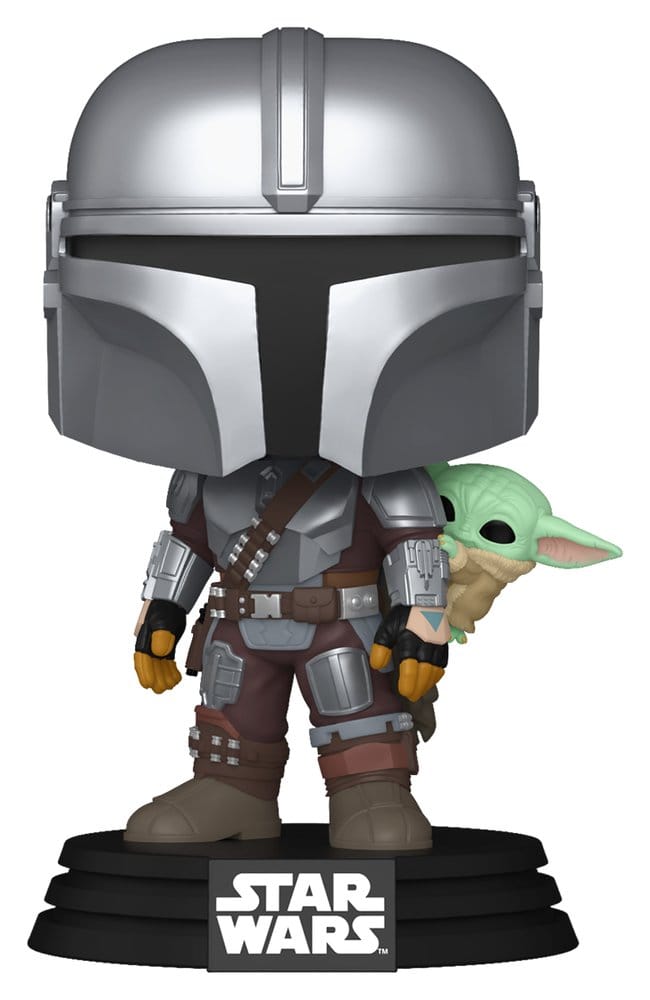 Star Wars: The Mandalorian and Grogu POP! Vinyl Bobblehead Figura The Mandalorian  Grogu 9 cm