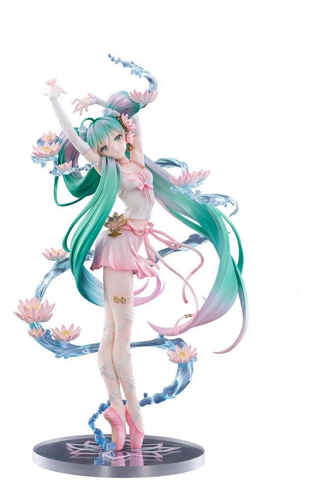 Hatsune Miku F:NEX PVC Szobor 1/7 Water lily Ver. 27 cm