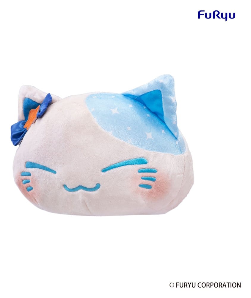 Nemuneko Cat Big Plüss Figura Blue 35 cm