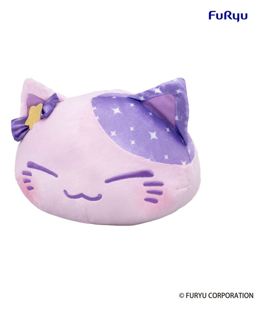 Nemuneko Cat Big Plüss Figura Purple 35 cm