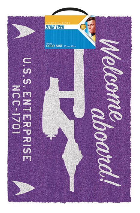 Star Trek Lábtörlő Welcome Aboard 40 x 60 cm