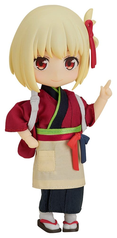 Lycoris Recoil Nendoroid Baba Akciófigura Chisato Nishikigi: Cafe LycoReco Uniform Ver. 14 cm