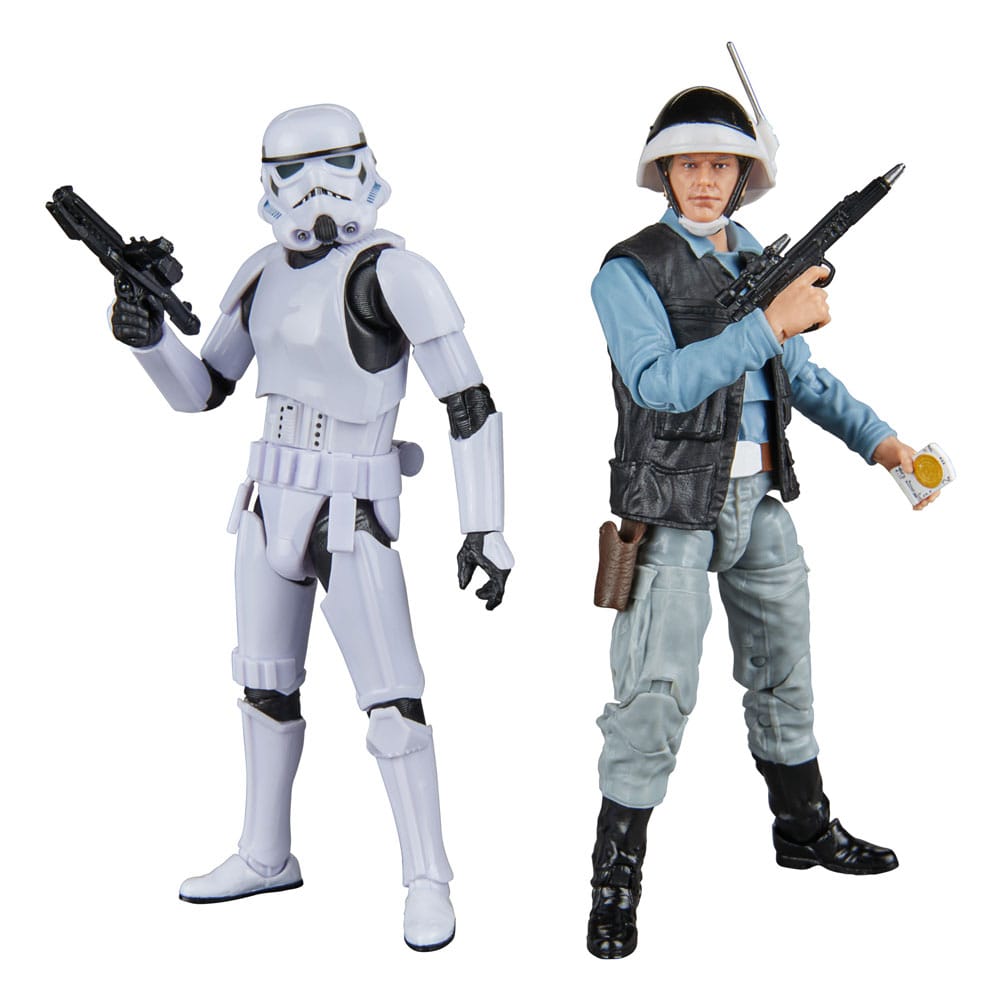 Star Wars Episode IV Black Series Akciófigura 2-Csomag Rebel Trooper & Stormtrooper 15 cm