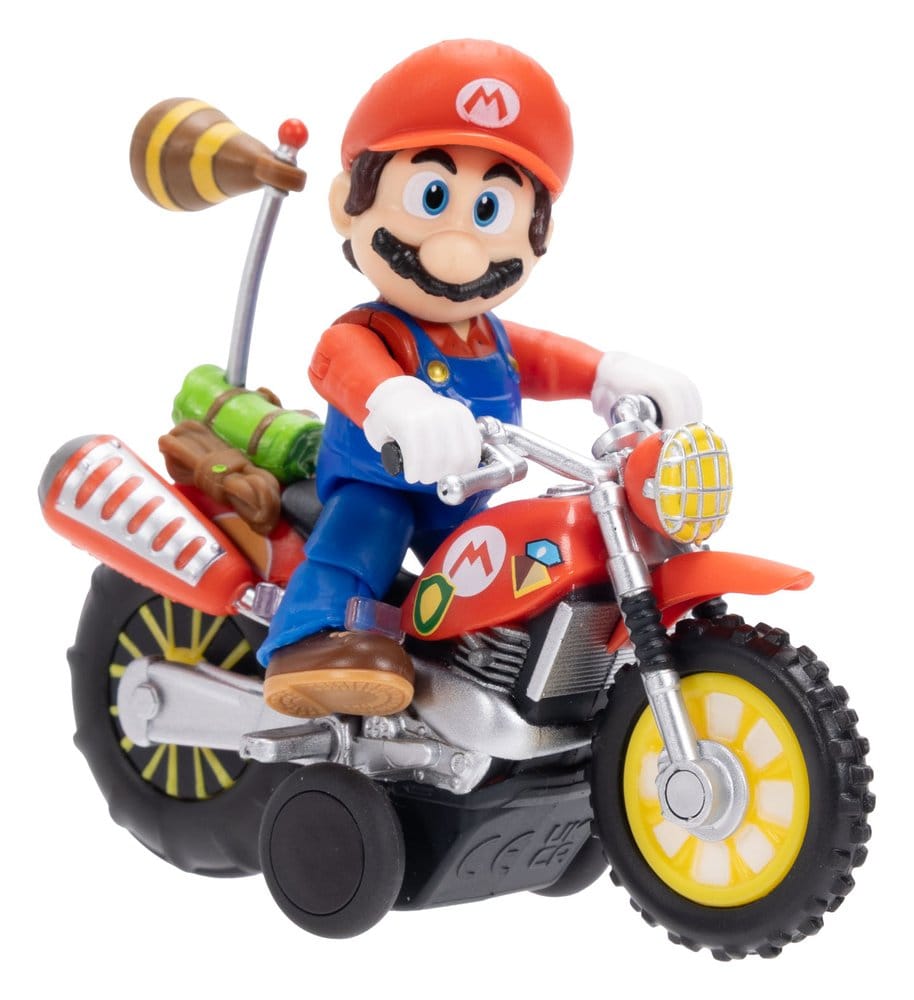 The Super Mario Galaxy Movie Akciófigura  Pull Back Motorcycle Mario 6 cm
