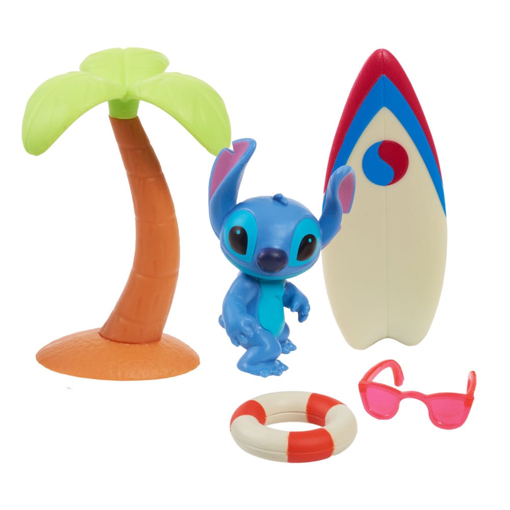 Lilo & Stitch Mini Figura Játékkészlet Hang Ten Stitch 7 cm