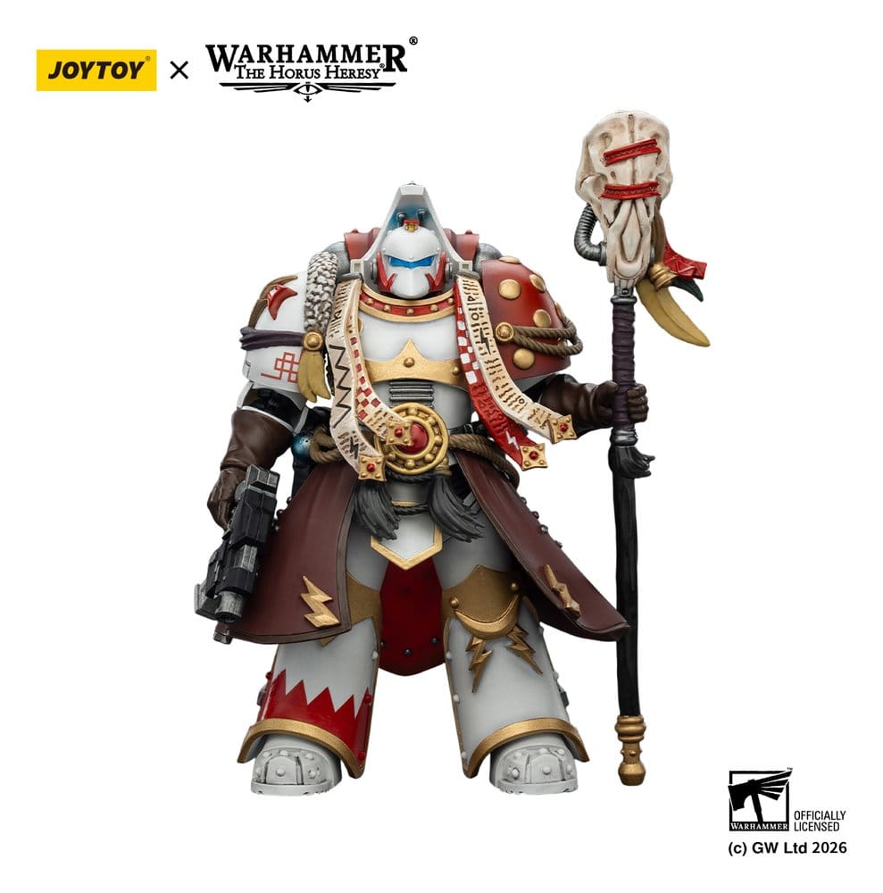 Warhammer 40,000 Akciófigura White Scars Stormseer Consulwith Force Staff and Bolt Pistol 12 cm