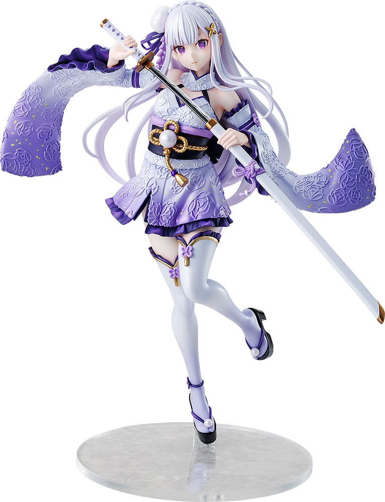 Re:ZERO -Starting Life in Another World- PVC Szobor 1/7 Emilia Combat Outfit ver. 24 cm