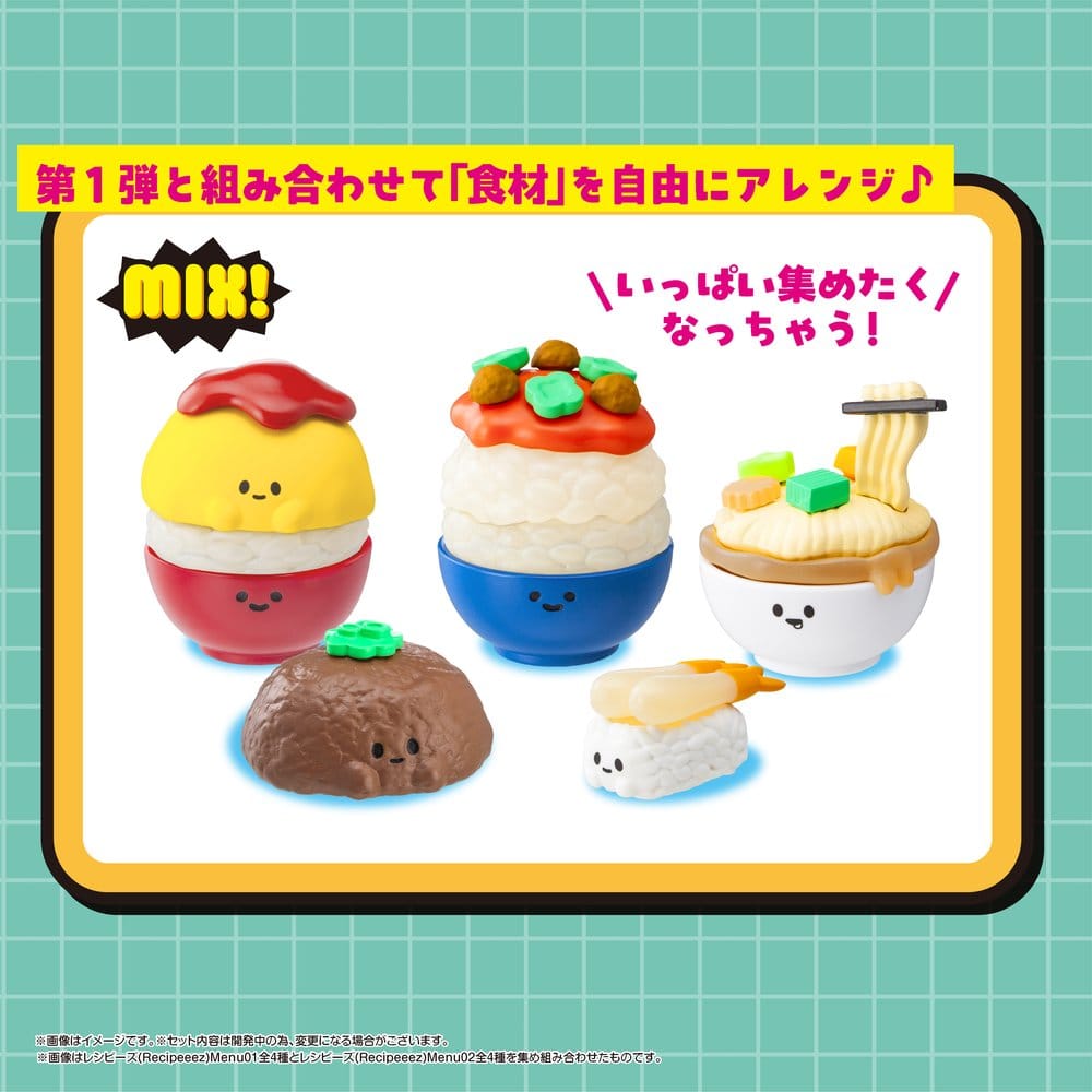 Recipeeez Mini Figura Menu 02 3 cm Válogatás (4)