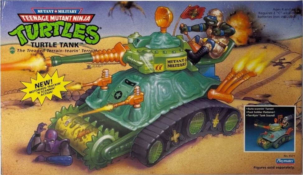 Teenage Mutant Ninja Turtles Vehicle Turtle Tank heo EU Exkluzív 25 cm