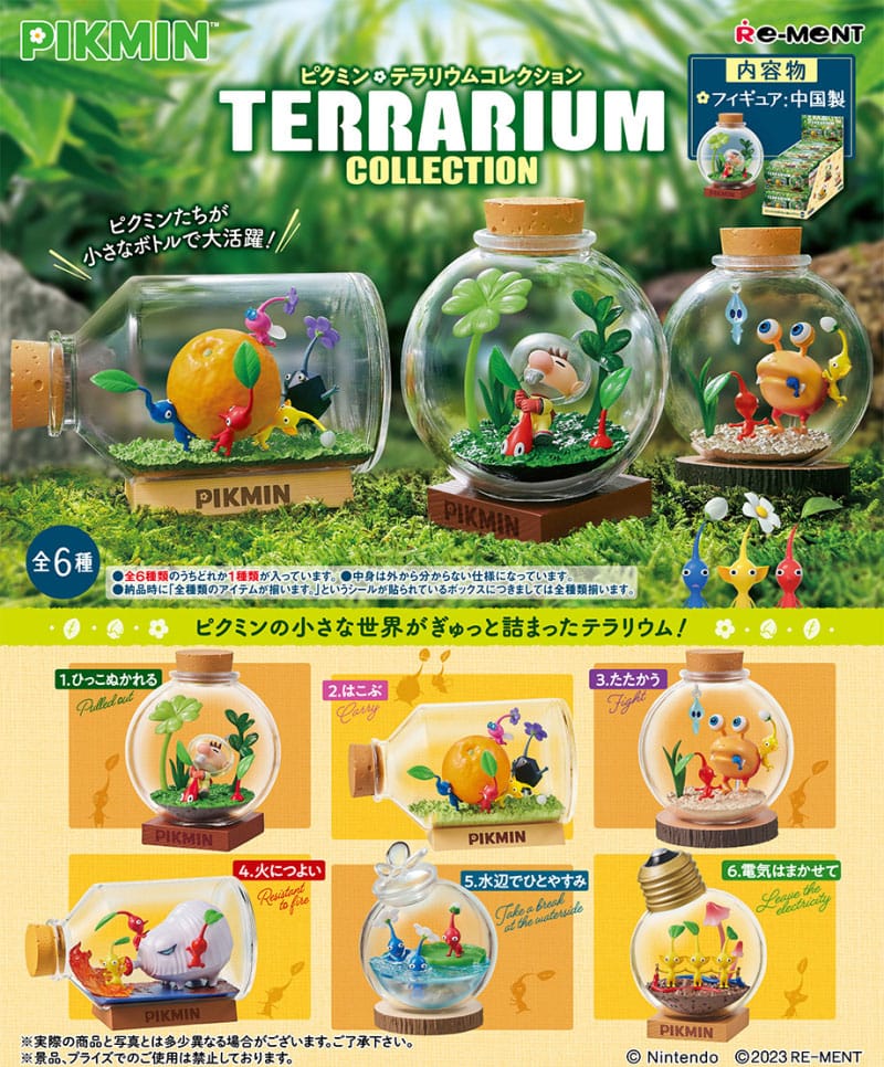 Pikmin Mini Figurák Terrarium Kollekció Készlet (6)