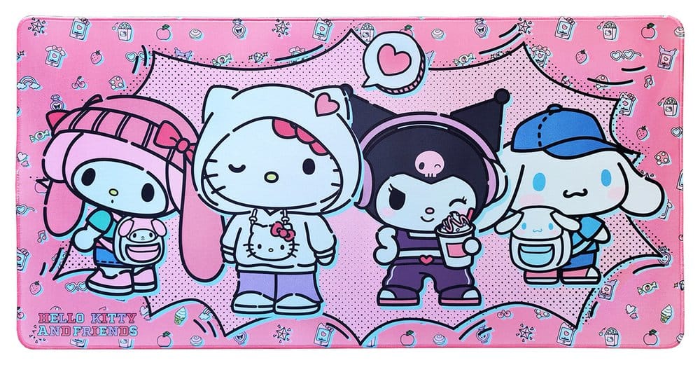 Sanrio Pink Black Party Series XXL Egéralátét Hello Kitty & Friends Pop