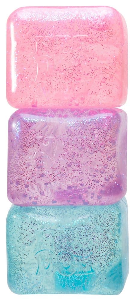NeeDoh Squeeze Ball Nice Cube Glitter & Glow 5 cm Készlet (12)