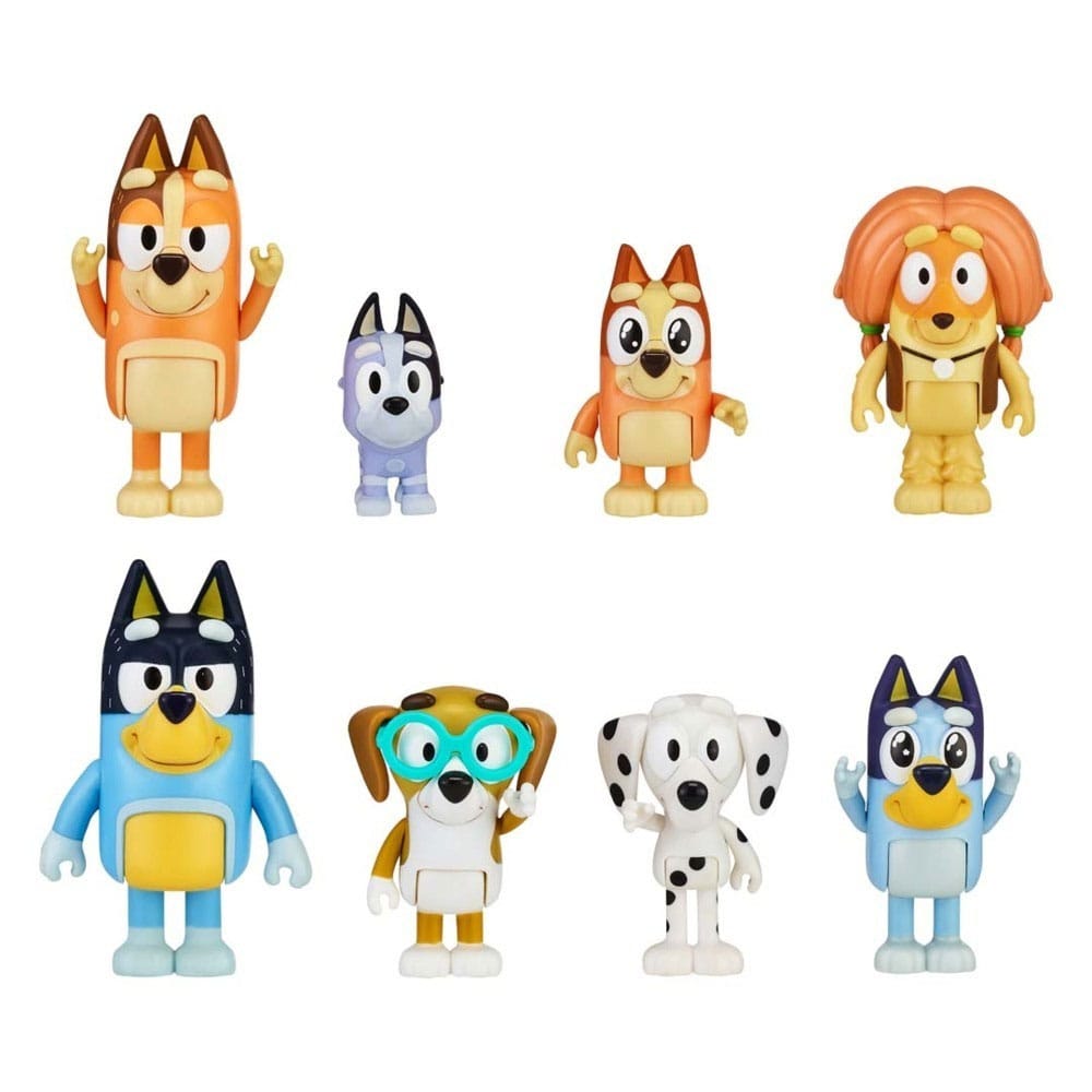 Bluey: Family & Friends 8 Piece Figura Csomag