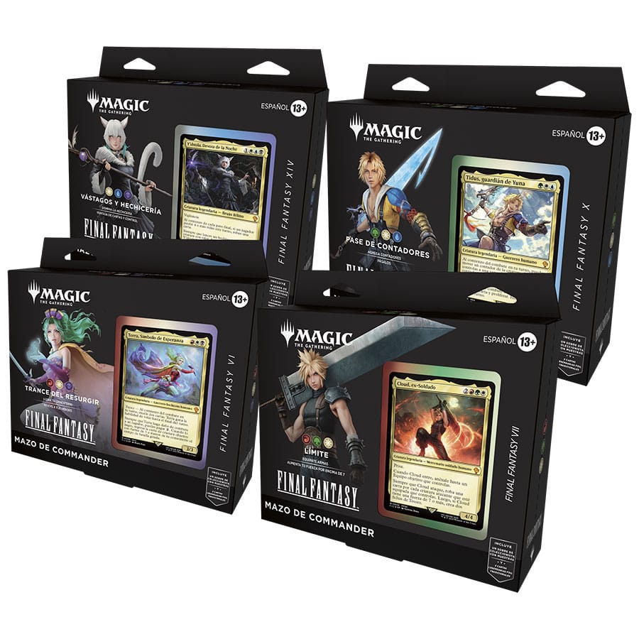 Magic the Gathering Final Fantasy Commander Decks Készlet (4) Spanyol Nyelvű