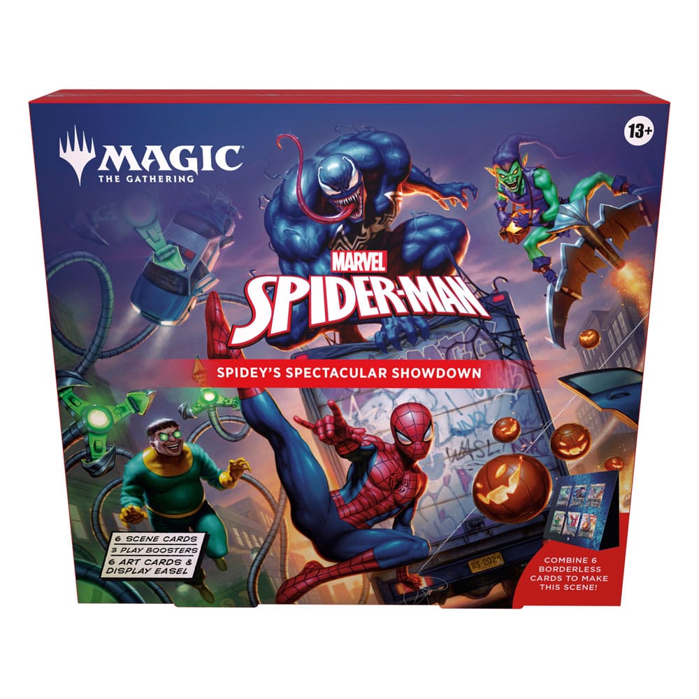 Magic the Gathering Marvel’s Spider-Man Scene Doboz Készlet (4) Angol Nyelvű