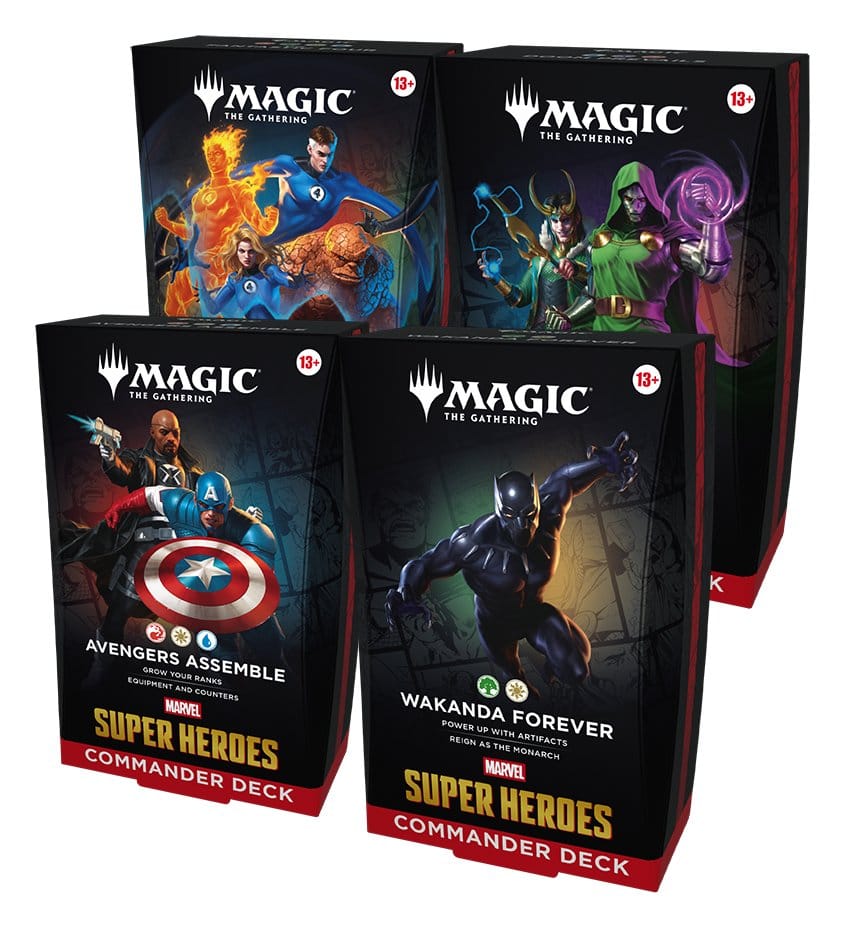 Magic the Gathering Marvel Super Heroes Commander Decks Case (4) Angol Nyelvű
