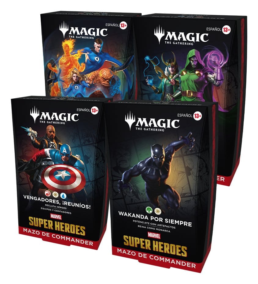 Magic the Gathering Marvel Super Heroes Commander Decks Case (4) Spanyol Nyelvű