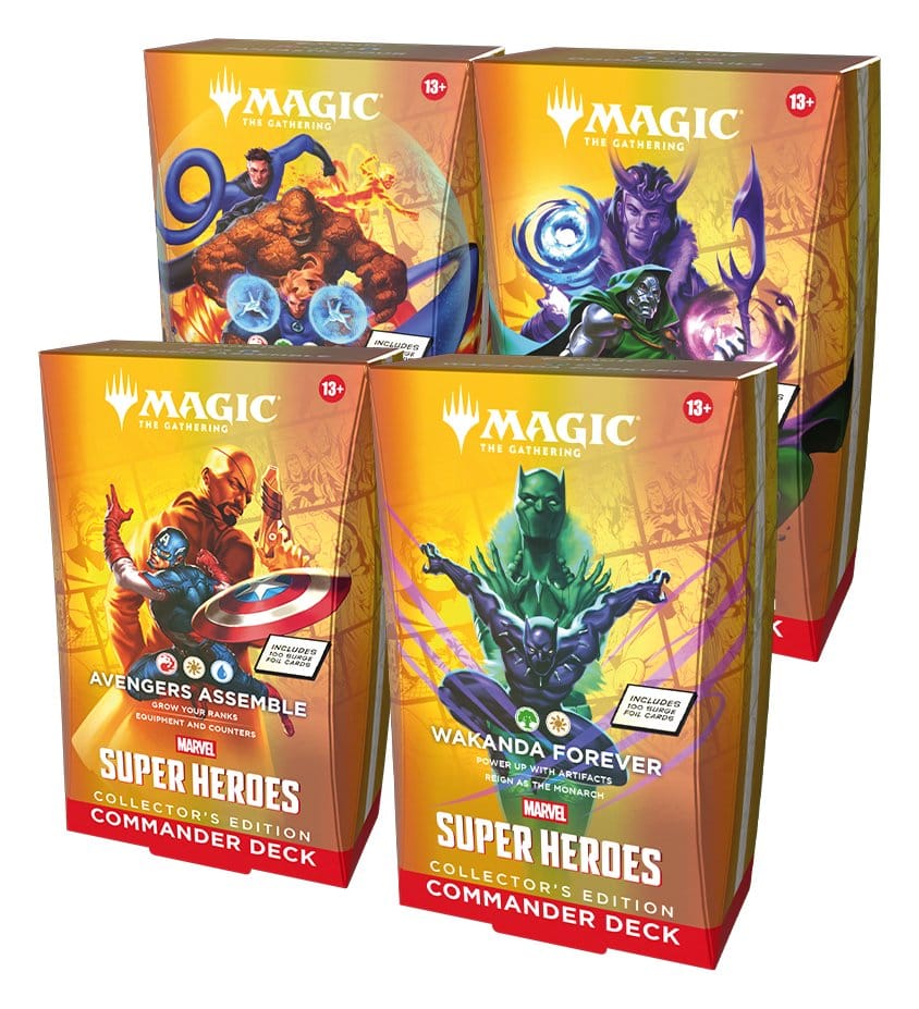 Magic the Gathering Marvel Super Heroes Collector’s Kiadás Commander Decks Case (4) Angol Nyelvű