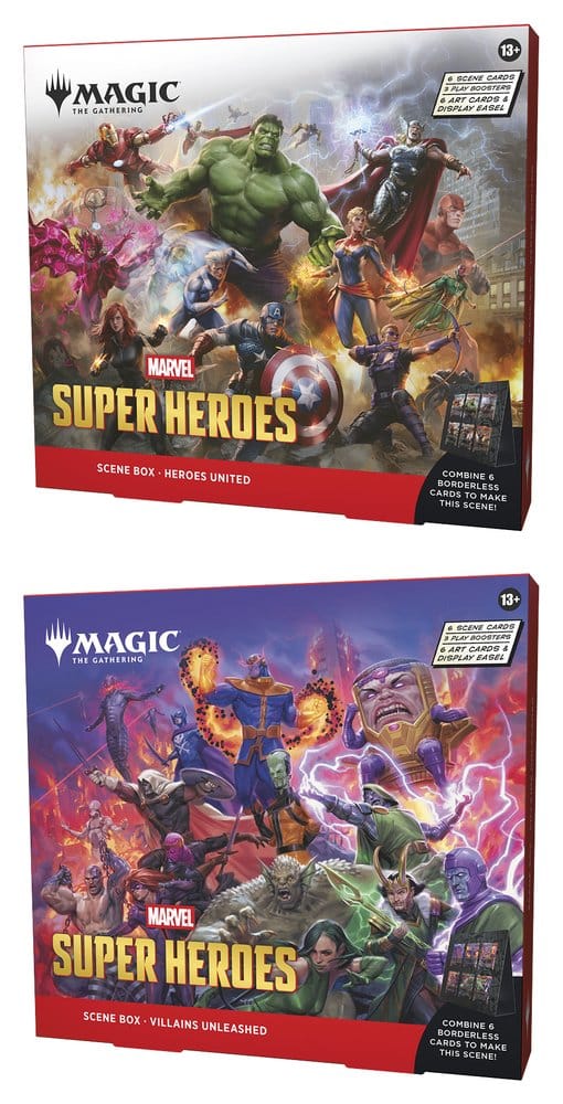 Magic the Gathering Marvel Super Heroes Scene Doboz Készlet (4) Angol Nyelvű